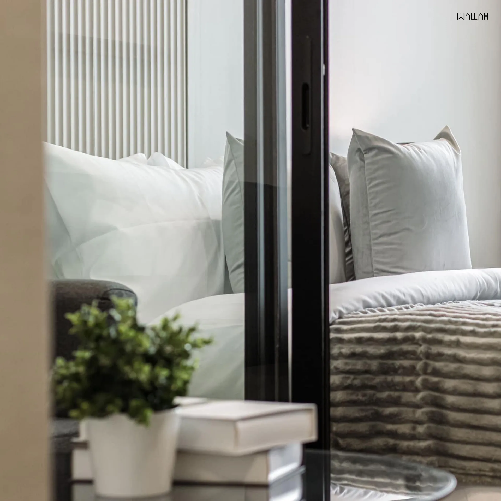 Wallah Brand แผ่นผนังลายไม้ ไม้ระแนงตกแต่งผนัง WPC ผนังตกแต่งภายใน