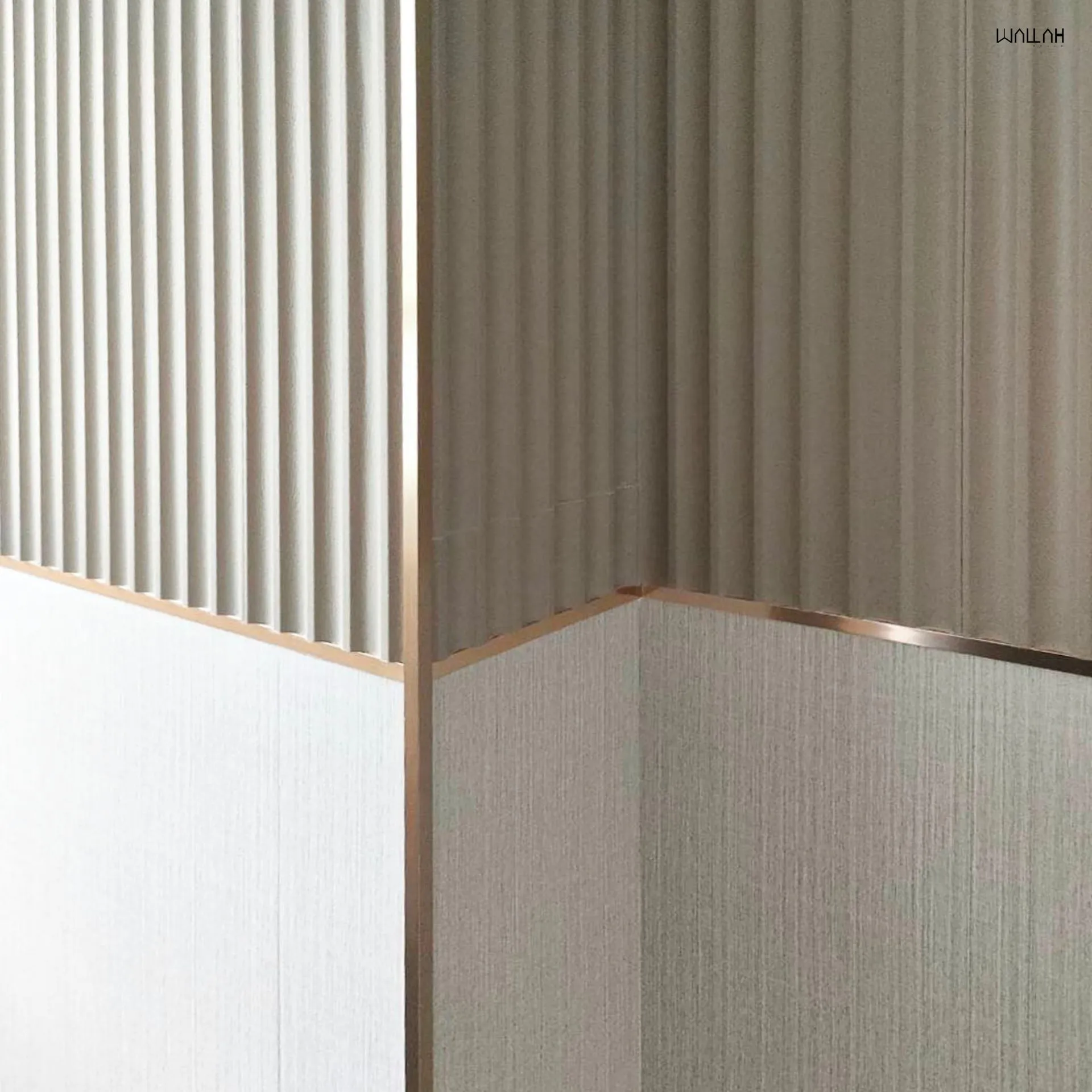 Wallah Brand แผ่นผนังลายไม้ ไม้ระแนงตกแต่งผนัง WPC ผนังตกแต่งภายใน