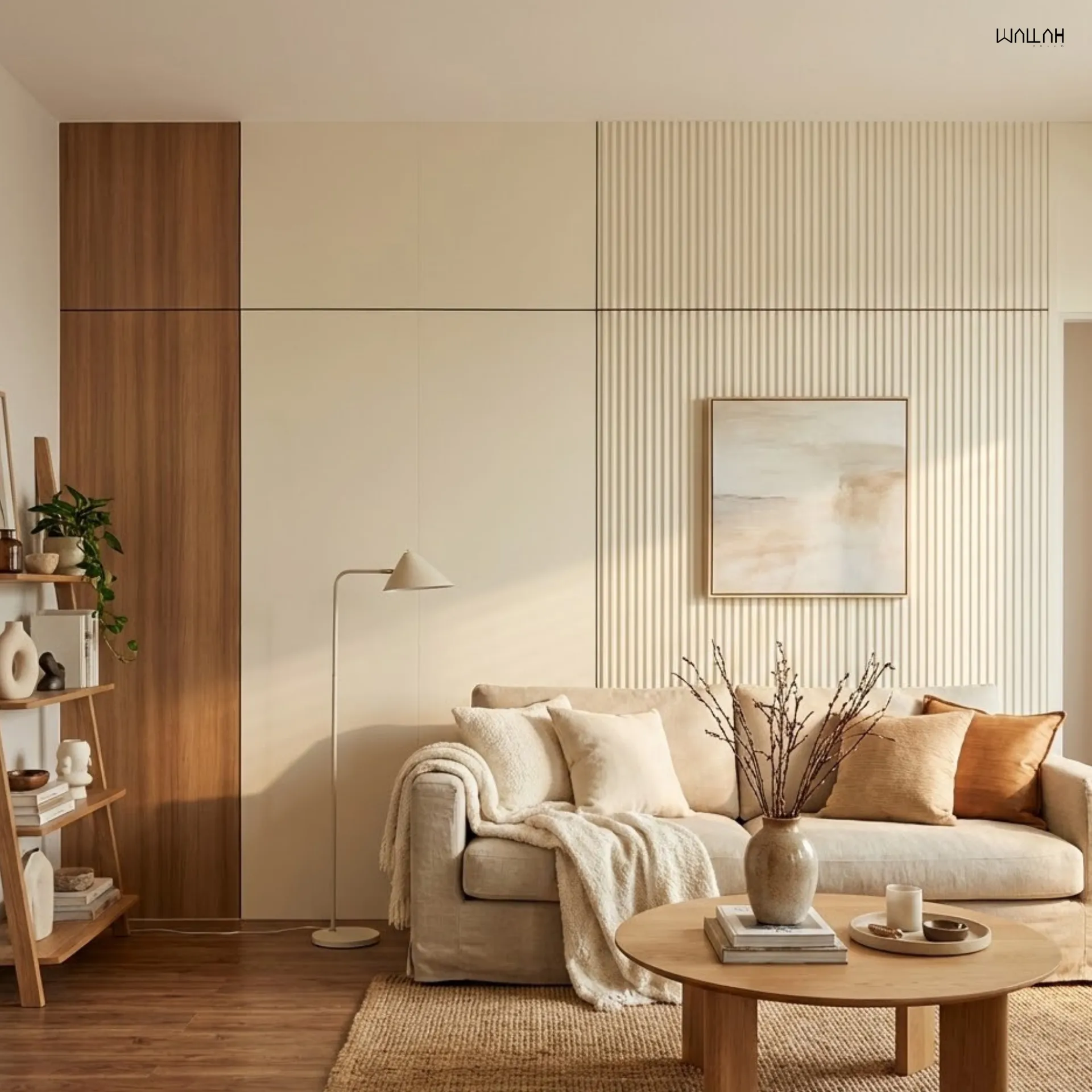 Wallah Brand แผ่นผนังลายไม้ ไม้ระแนงตกแต่งผนัง WPC ผนังตกแต่งภายใน