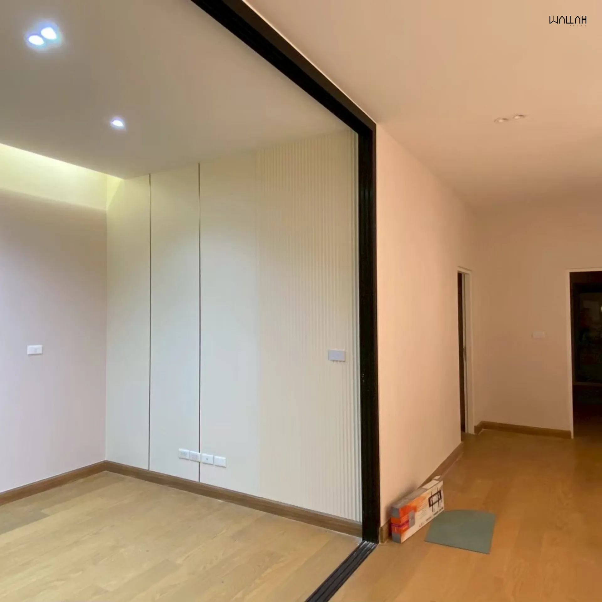 Wallah Brand แผ่นผนังลายไม้ ไม้ระแนงตกแต่งผนัง WPC ผนังตกแต่งภายใน