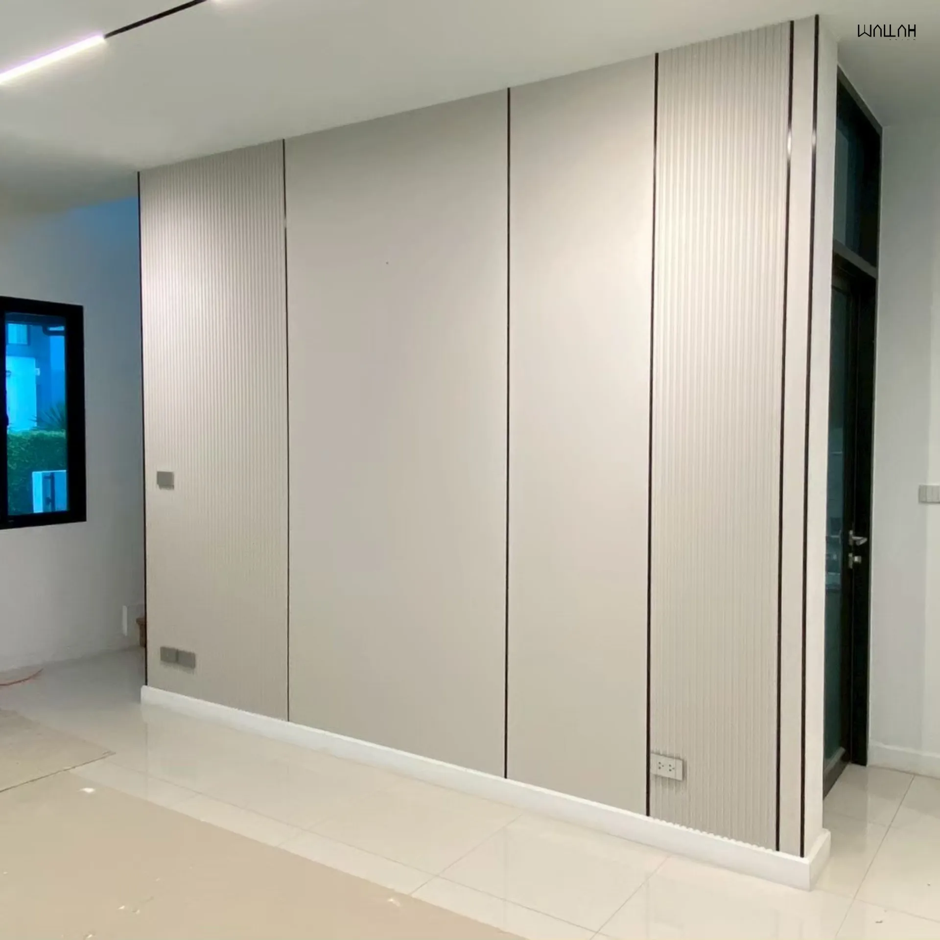 แผ่นผนังลายไม้ ไม้ระแนงตกแต่งผนัง WPC | WALLAH