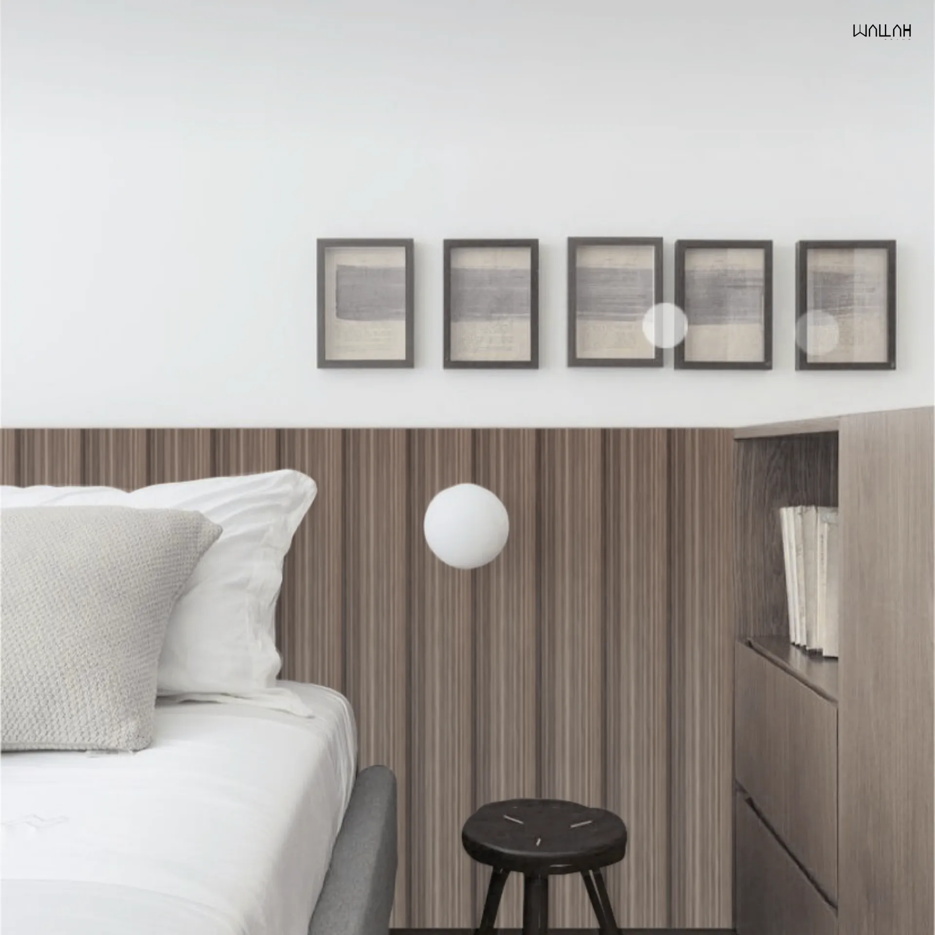 Wallah Brand แผ่นผนังลายไม้ ไม้ระแนงตกแต่งผนัง WPC ผนังตกแต่งภายใน