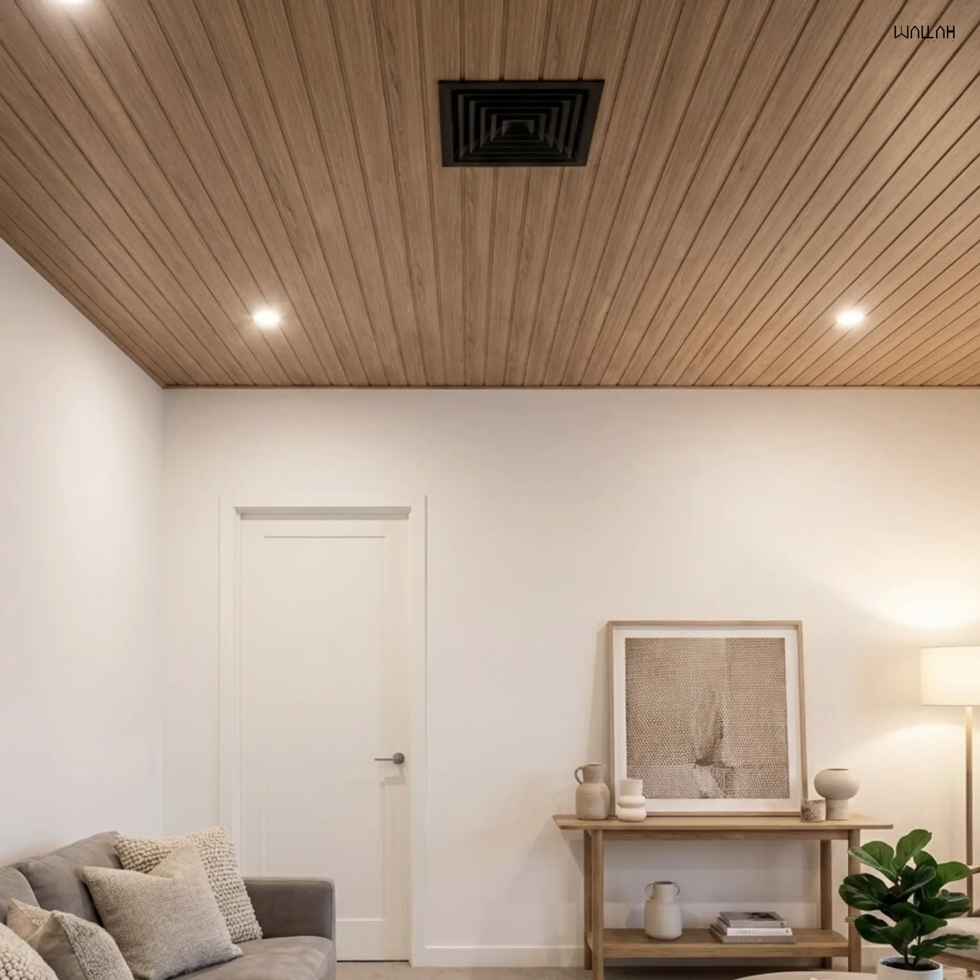 Wallah Brand แผ่นผนังลายไม้ ไม้ระแนงตกแต่งผนัง WPC ผนังตกแต่งภายใน