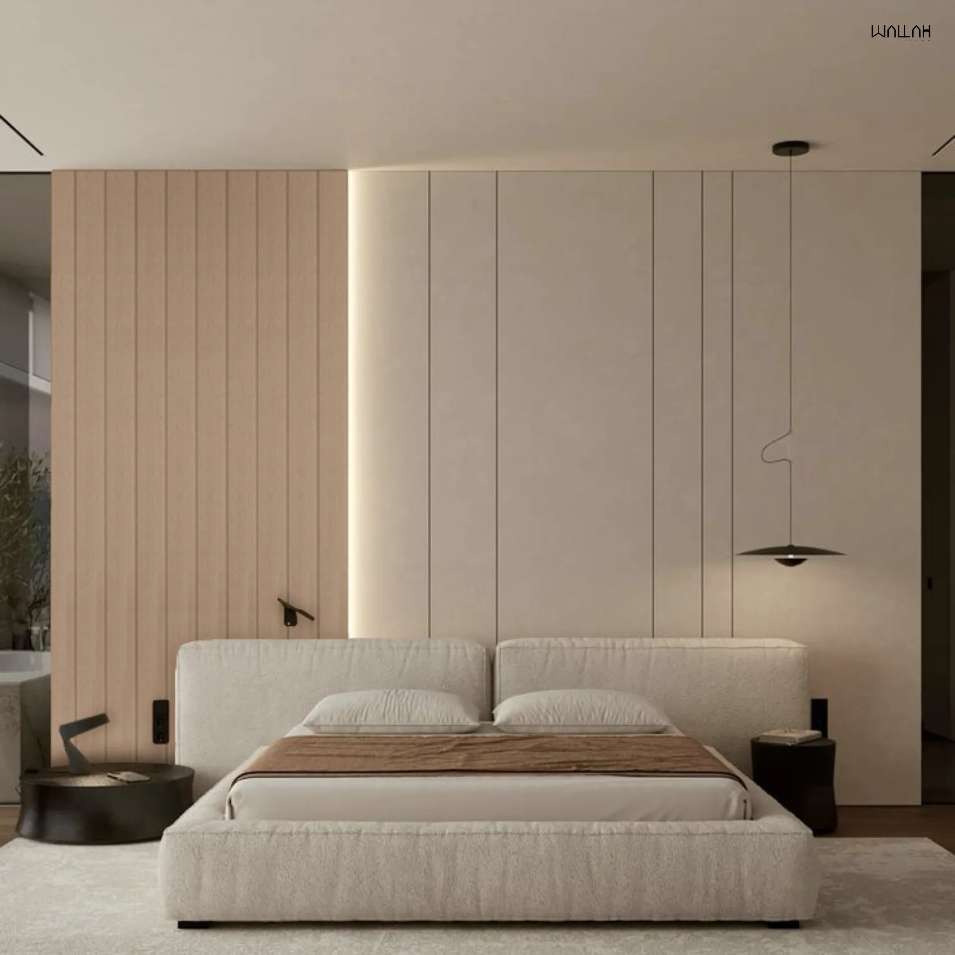 Wallah Brand แผ่นผนังลายไม้ ไม้ระแนงตกแต่งผนัง WPC ผนังตกแต่งภายใน