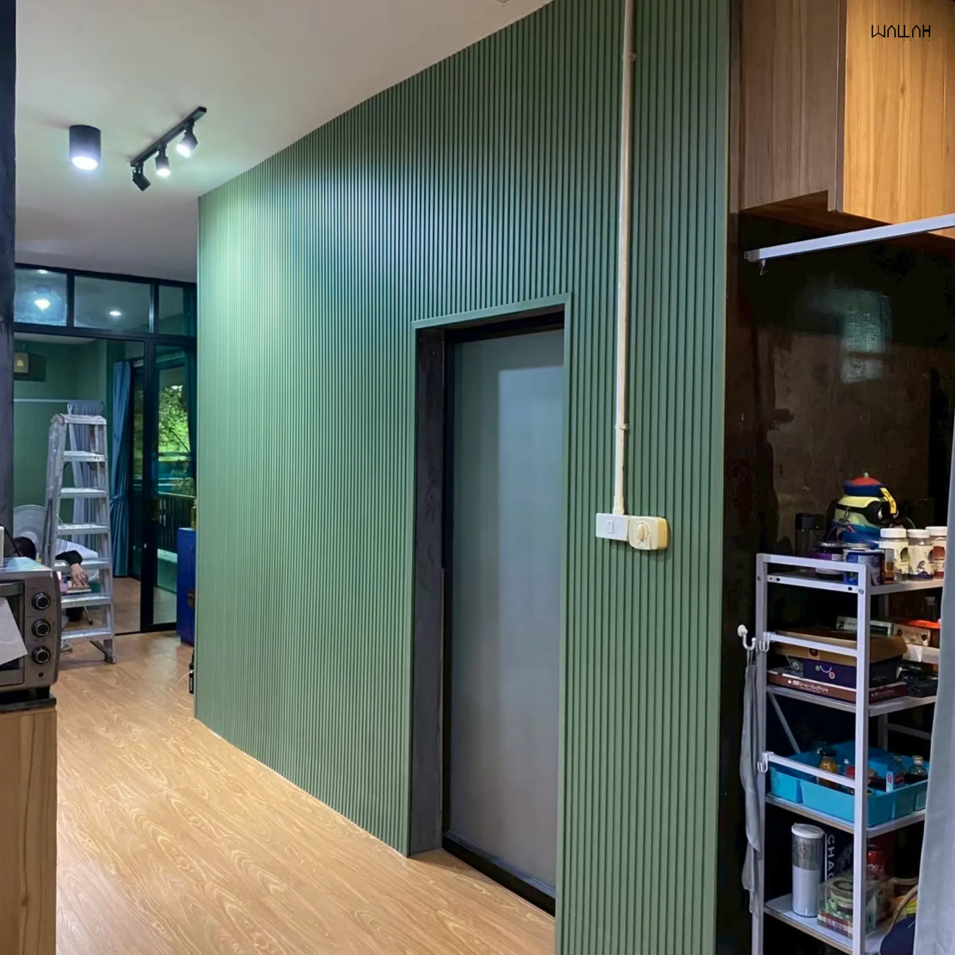 แผ่นผนังลายไม้ ไม้ระแนงตกแต่งผนัง WPC | WALLAH