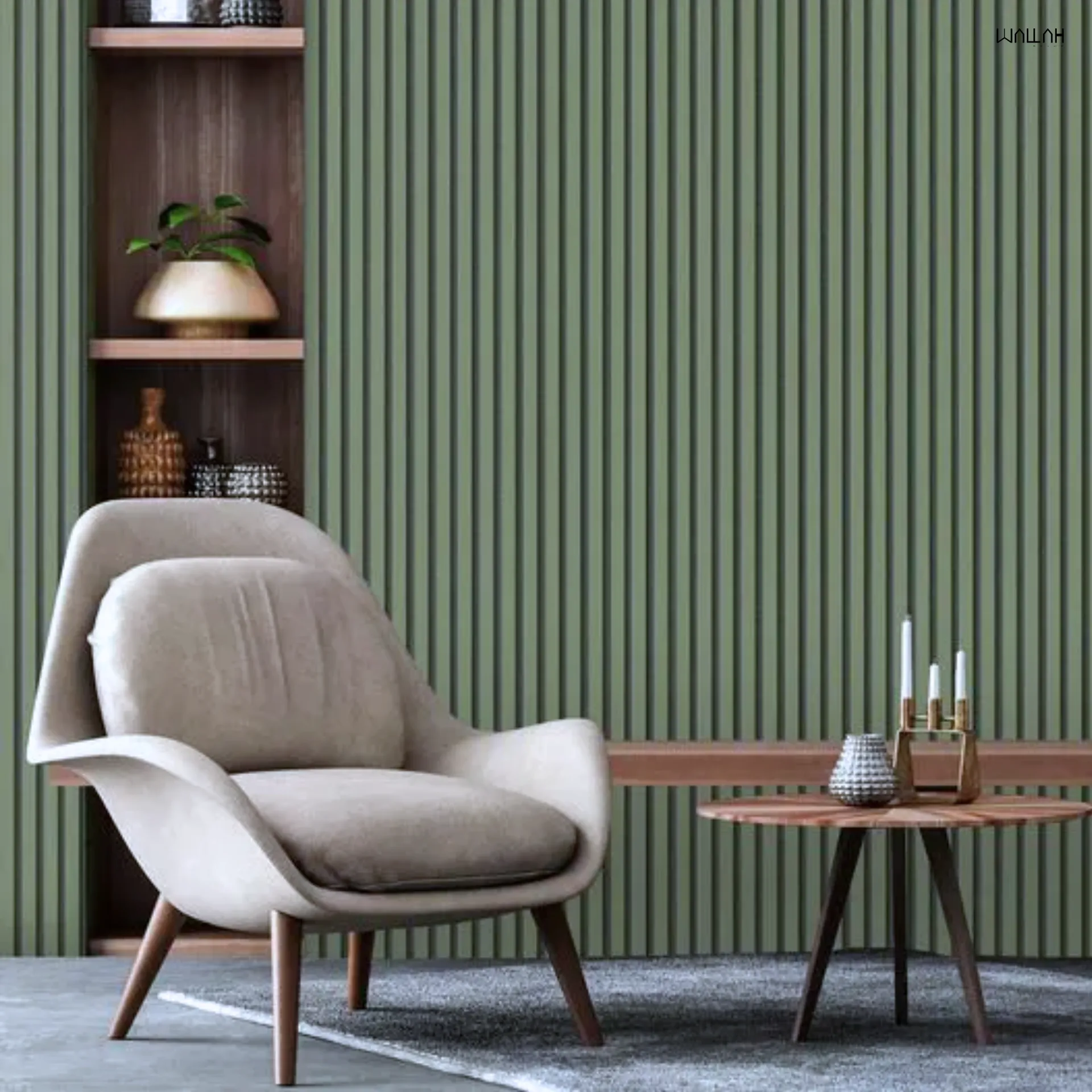 แผ่นผนังลายไม้ ไม้ระแนงตกแต่งผนัง WPC | WALLAH