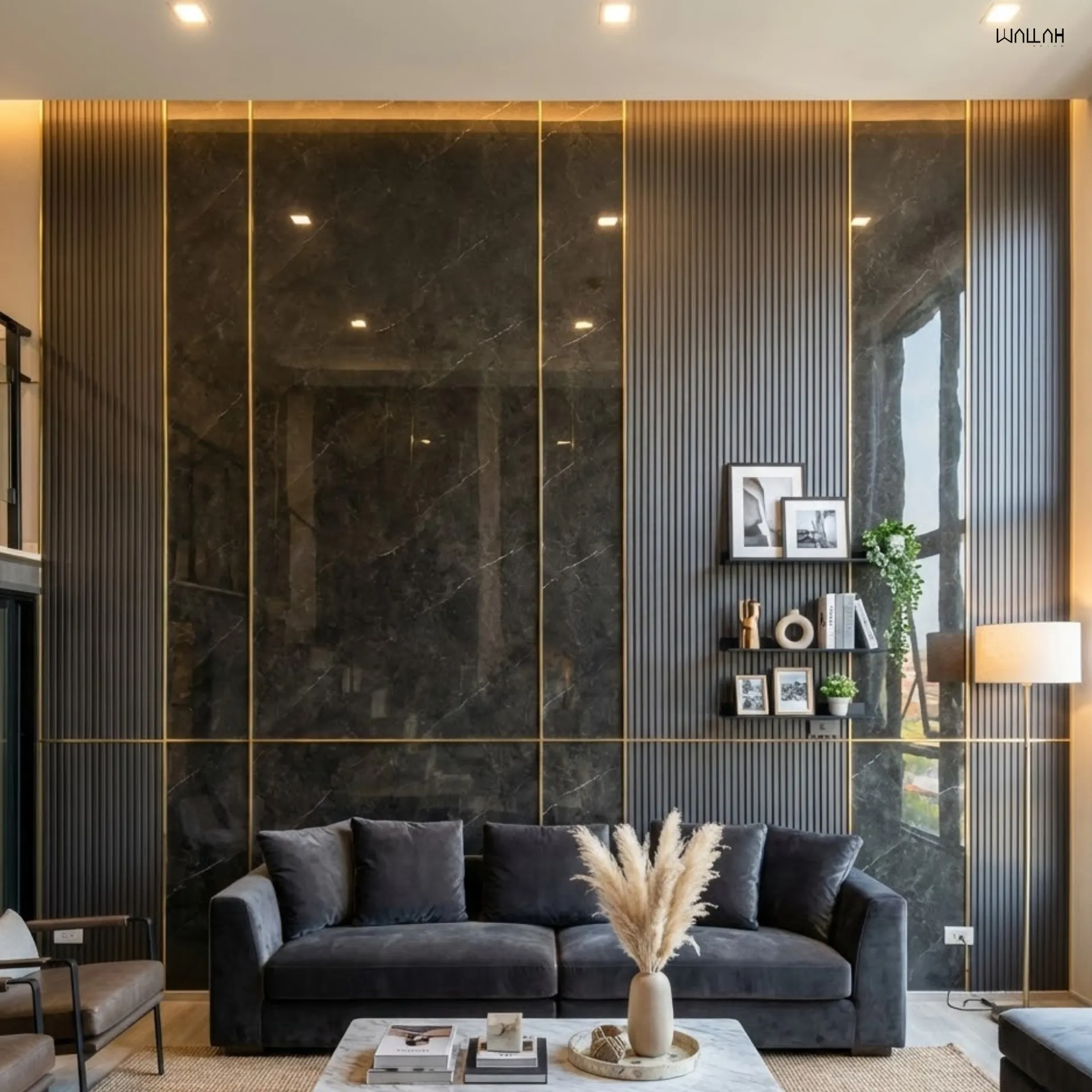 แผ่นผนังลายไม้ ไม้ระแนงตกแต่งผนัง WPC | WALLAH