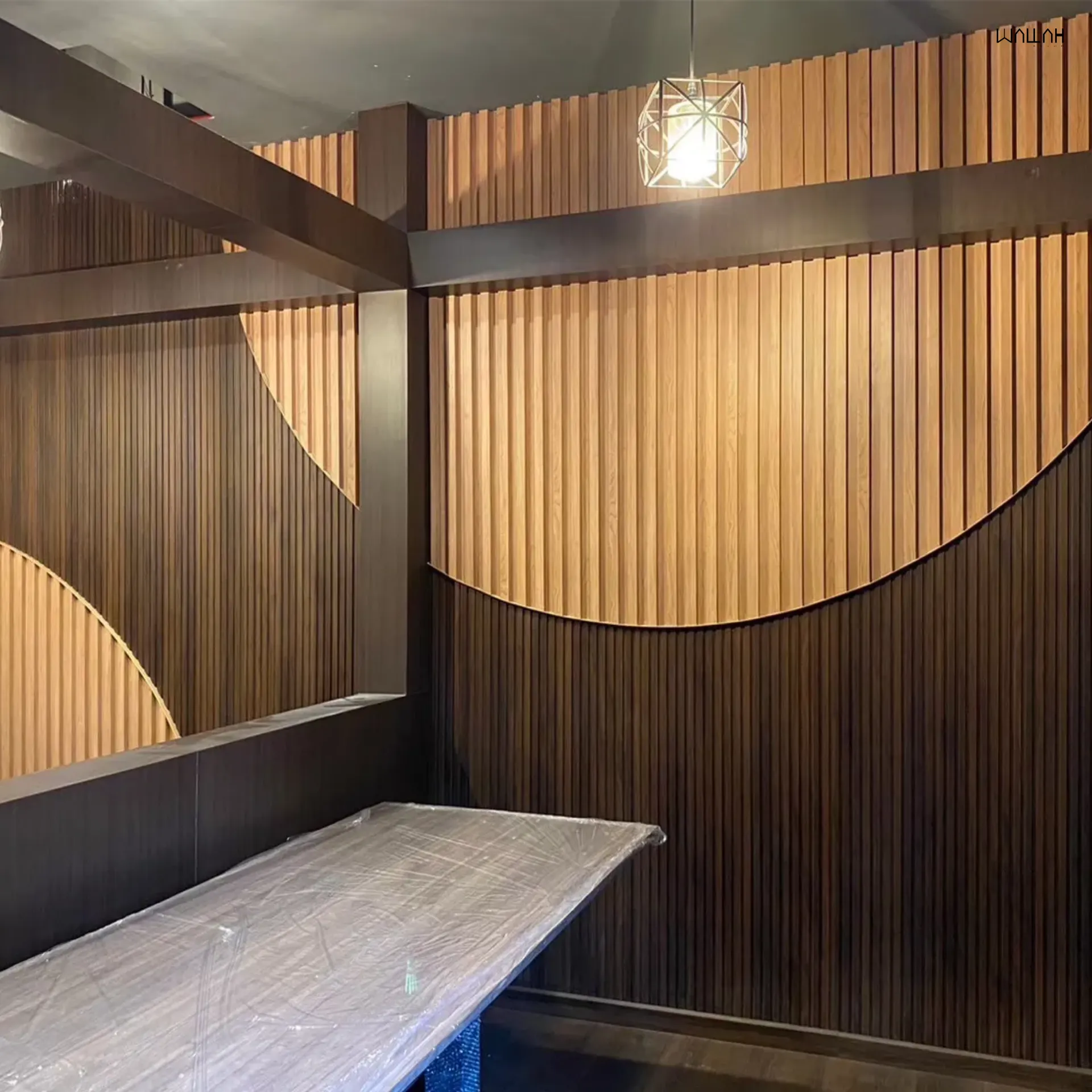 แผ่นผนังลายไม้ ไม้ระแนงตกแต่งผนัง WPC | WALLAH