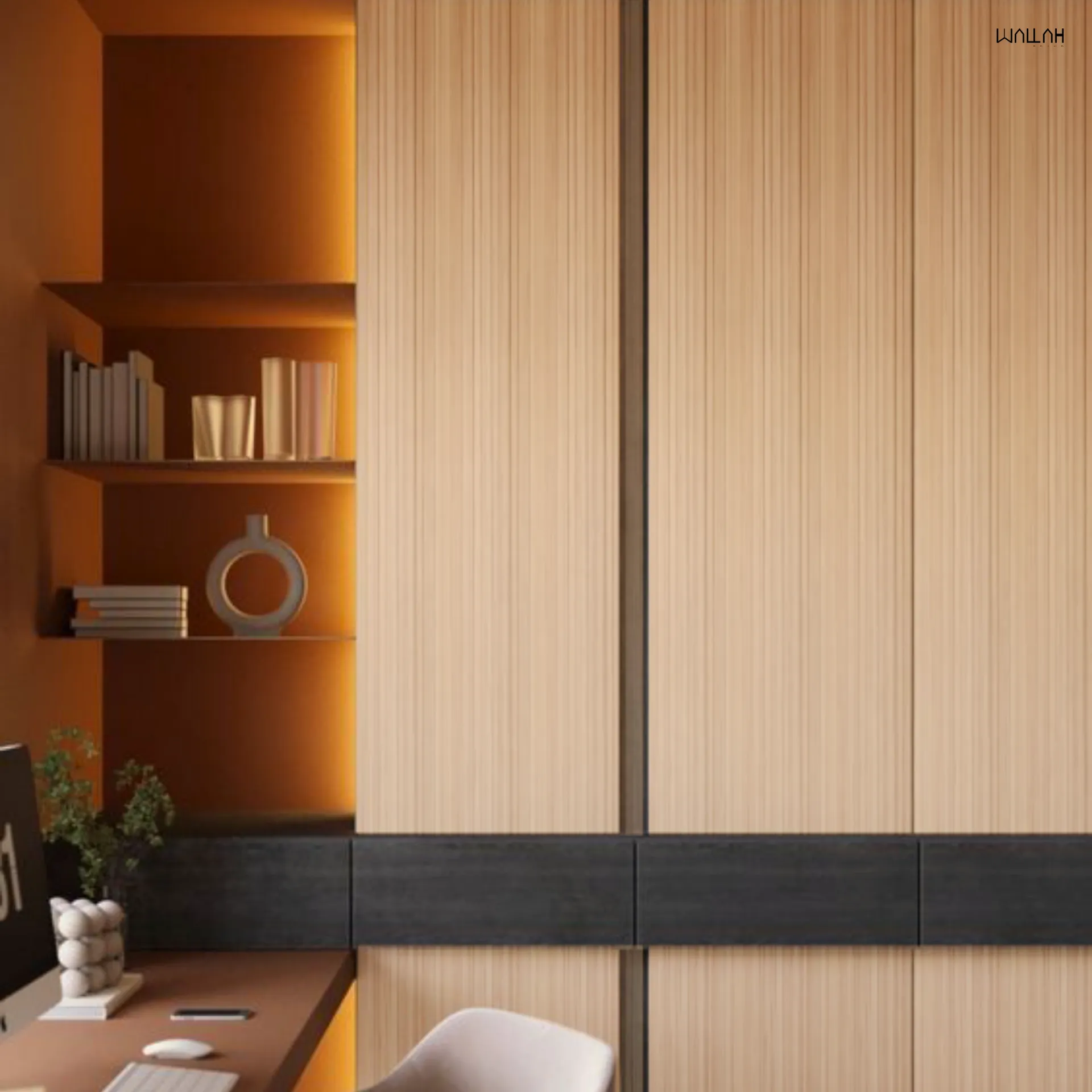 แผ่นผนังลายไม้ ไม้ระแนงตกแต่งผนัง WPC | WALLAH