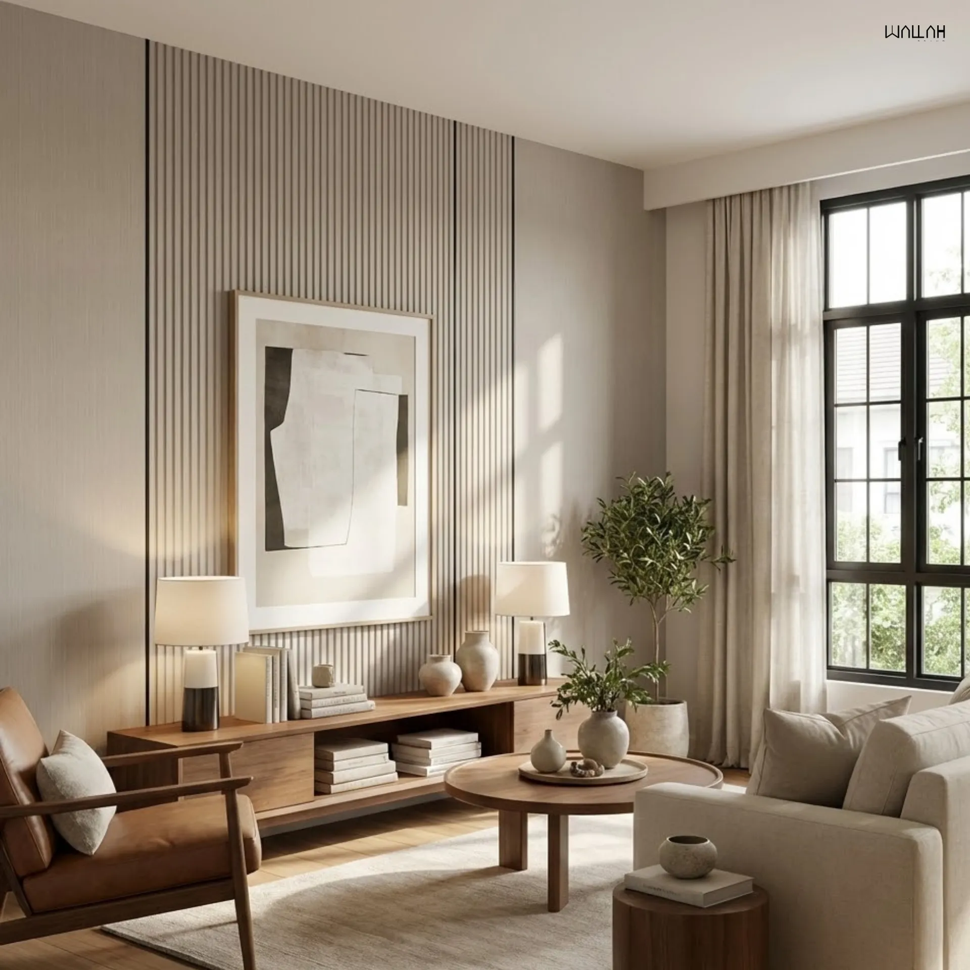 แผ่นผนังลายไม้ ไม้ระแนงตกแต่งผนัง WPC | WALLAH