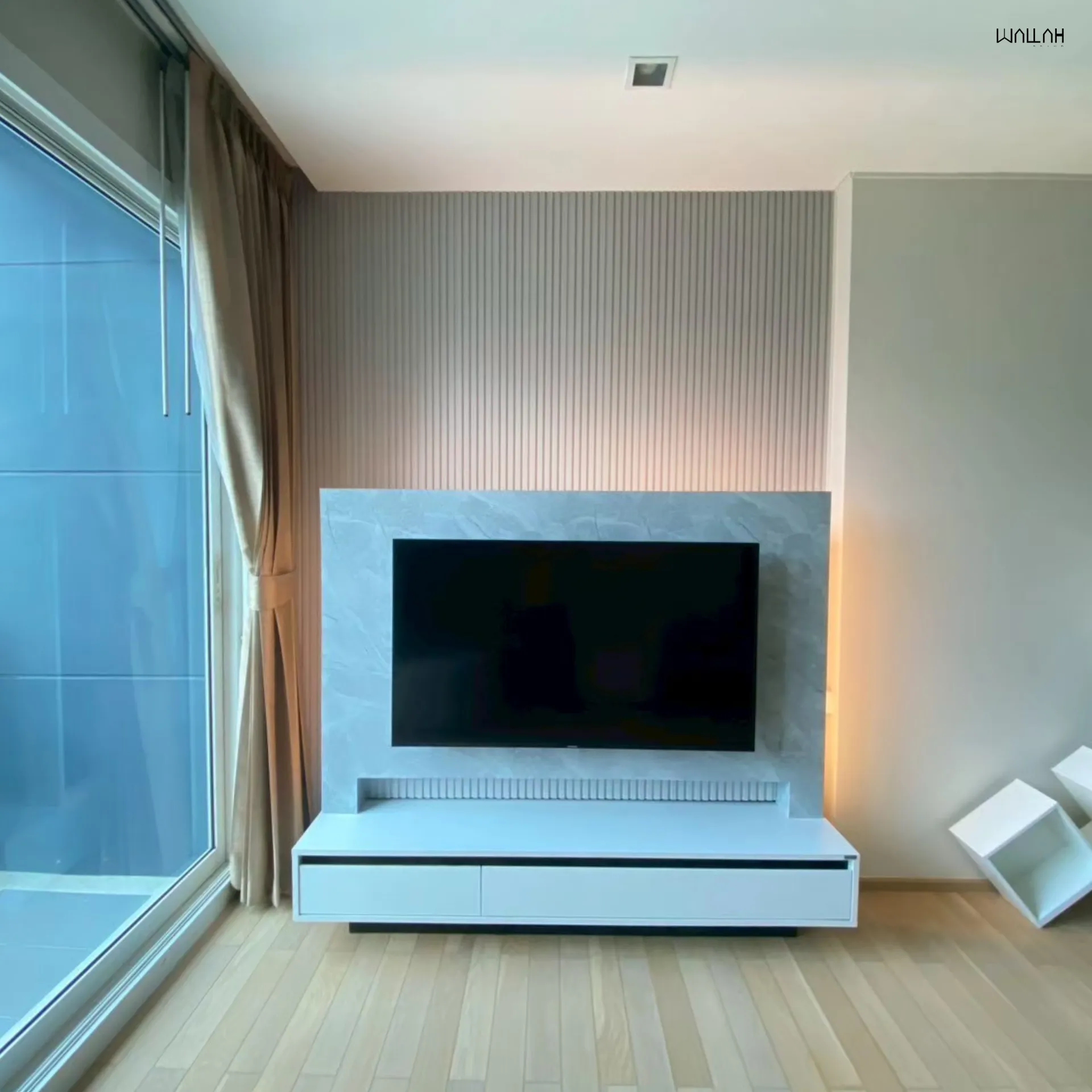 แผ่นผนังลายไม้ ไม้ระแนงตกแต่งผนัง WPC | WALLAH