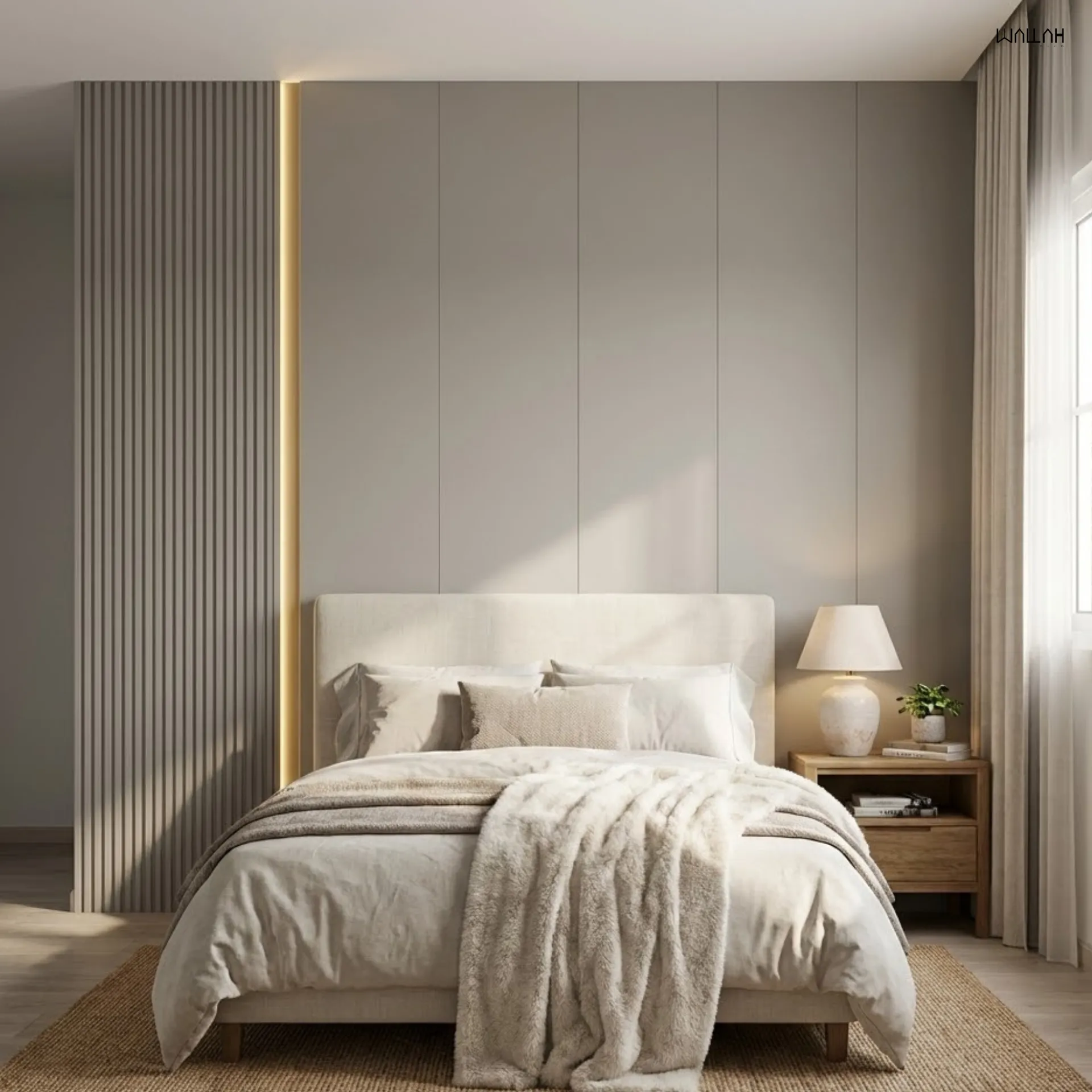 แผ่นผนังลายไม้ ไม้ระแนงตกแต่งผนัง WPC | WALLAH